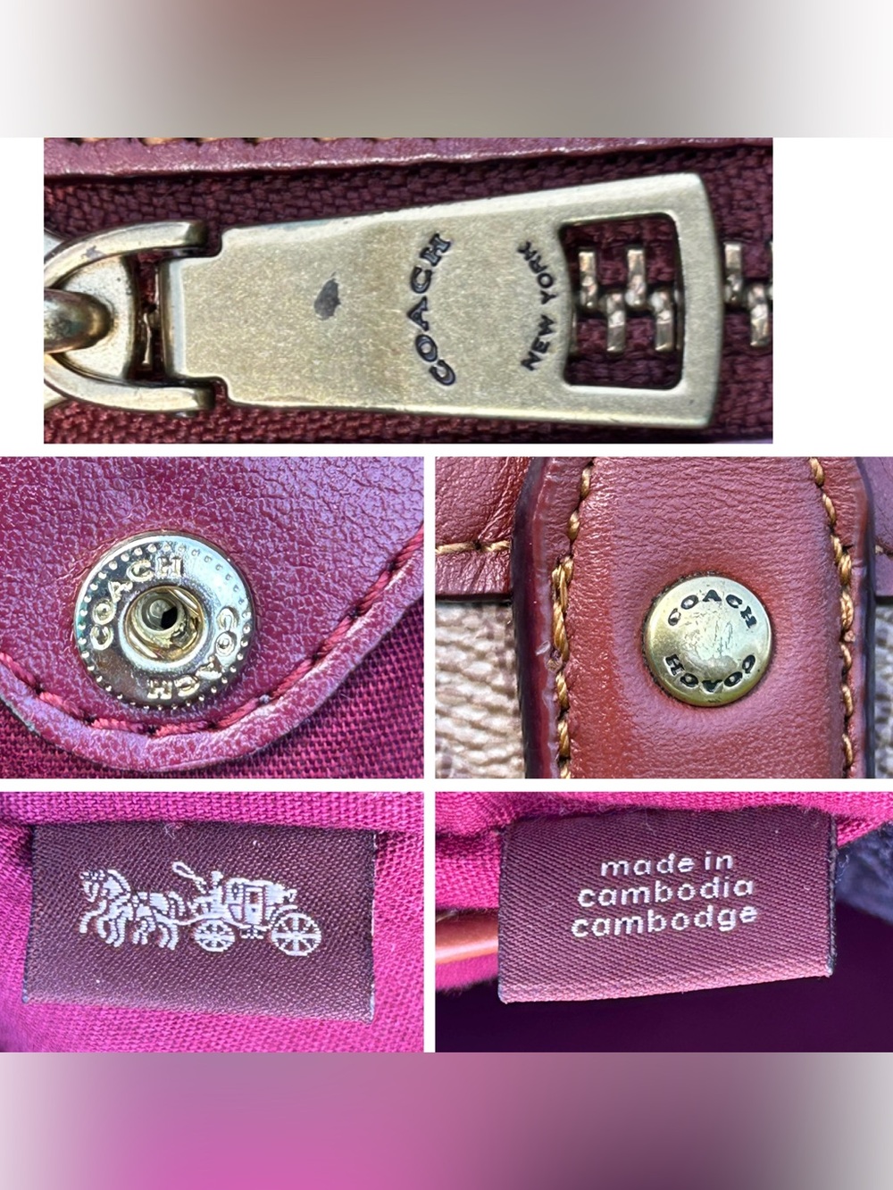 Coach signature top zip tote bag - Picture 4 of 16